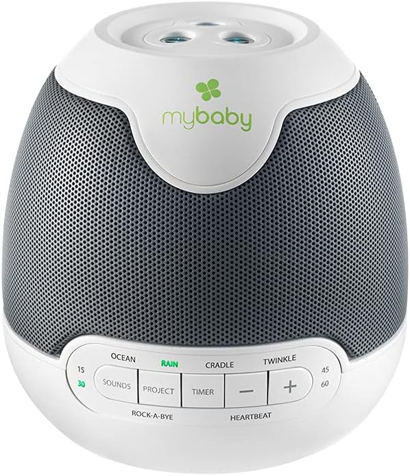 MyBaby, SoundSpa Lullaby - Sounds & Projection, Plays 6 Sounds & Lullabies, Image Projector Featu... | Amazon (US)