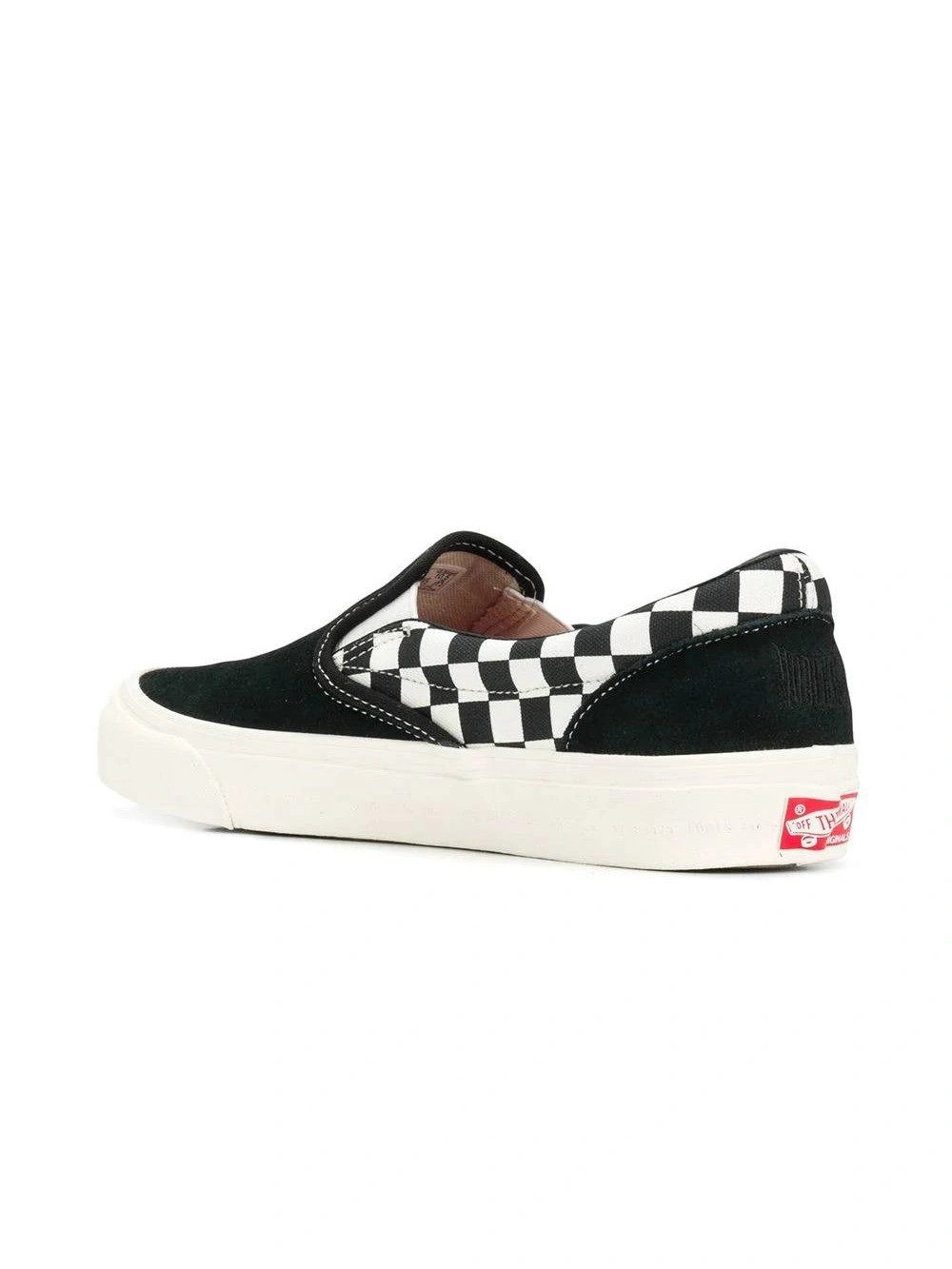 Checkered Slip-on Sneakers Black & White | The Webster