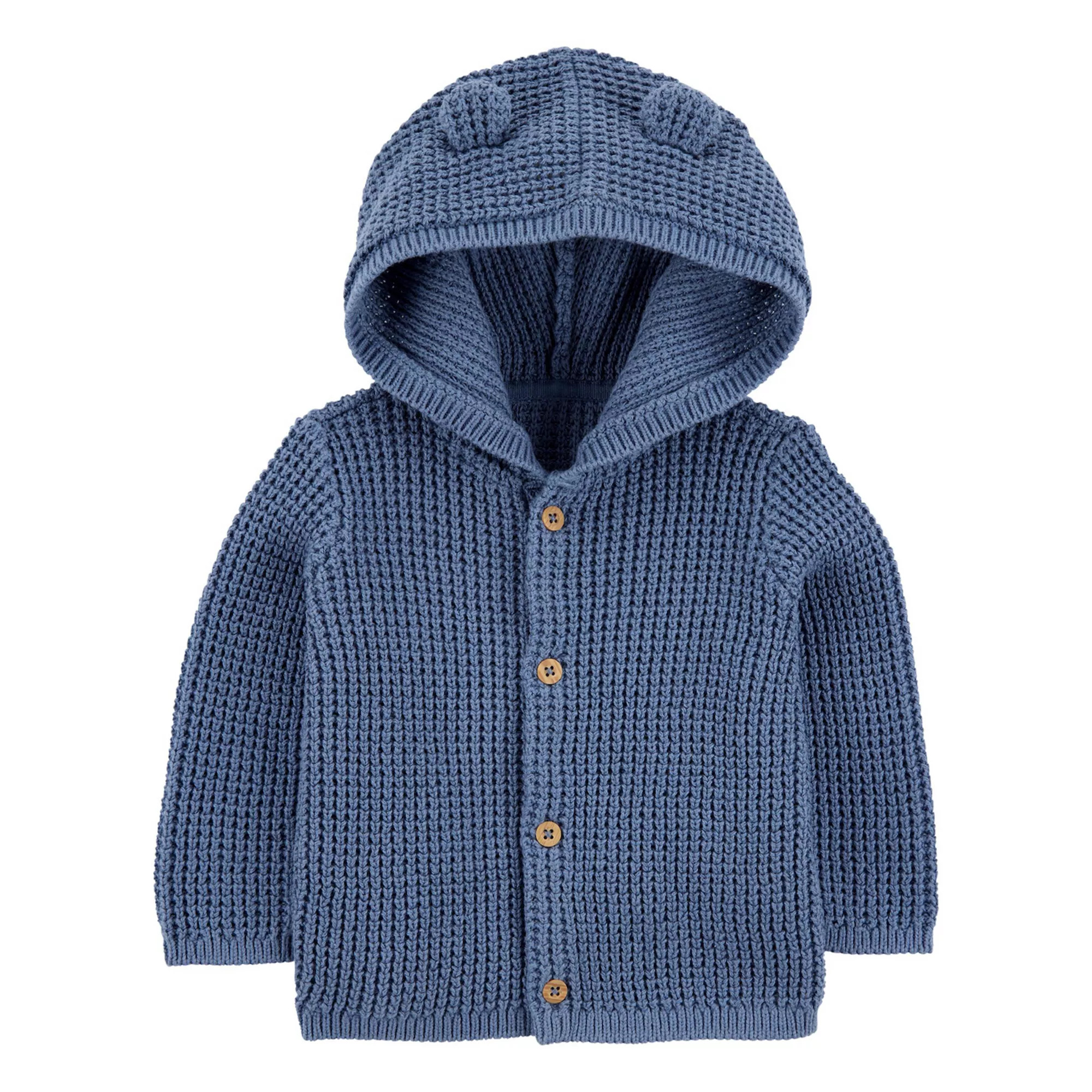 Baby Boys Carter's Hooded Waffle Knit Cardigan | Kohl's
