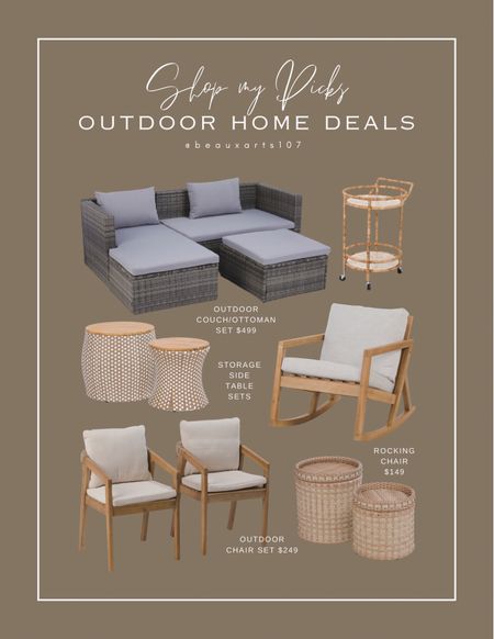 Shop these beautiful outdoor home deals! 

#LTKHome #LTKStyleTip #LTKSaleAlert