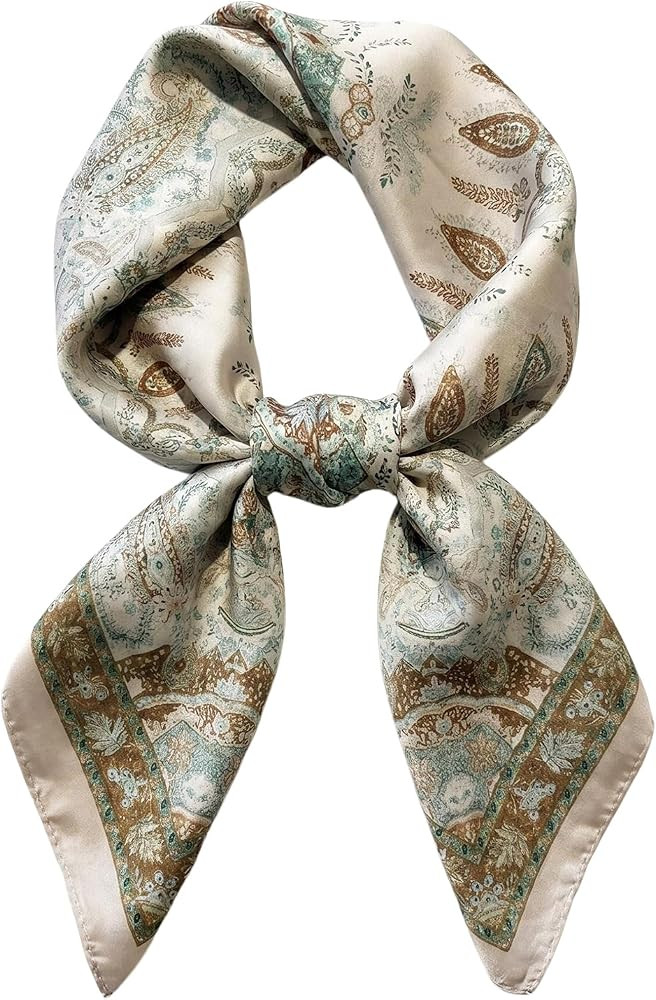 Head Hair Scarf for Women Neck Scarf Like Satin Silk Hair Bandana Square Scarves Fashion Accessor... | Amazon (US)