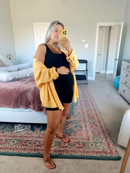 #ComfyPreggoOutfit #31WeeksPregnant #HazelAndOlive #WaffleKnitShacket #BlackJumpsuit #Shein #SheinMaternity #AmazonPhoneCase #SpringFit #AbbottLyonNecklace

#LTKbump #LTKunder100 #LTKSeasonal