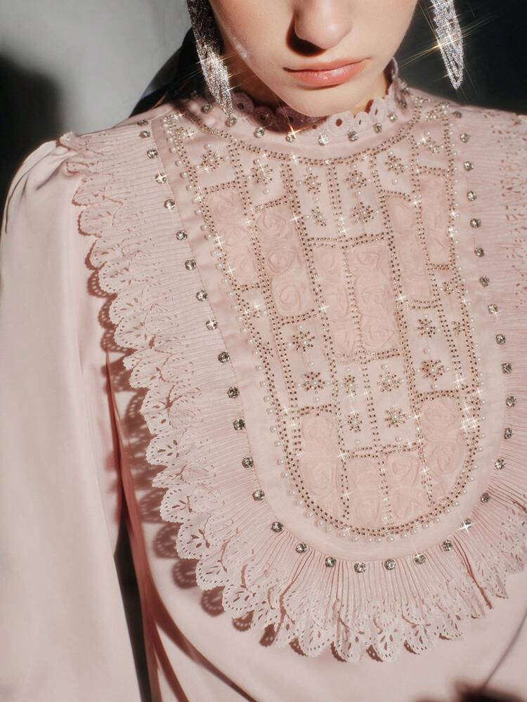 Embellished Blouse | SHEIN