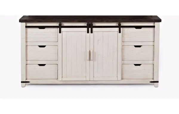 Westhoff 70'' Wide 6 Drawer Pine Solid Wood Sideboard | Wayfair North America