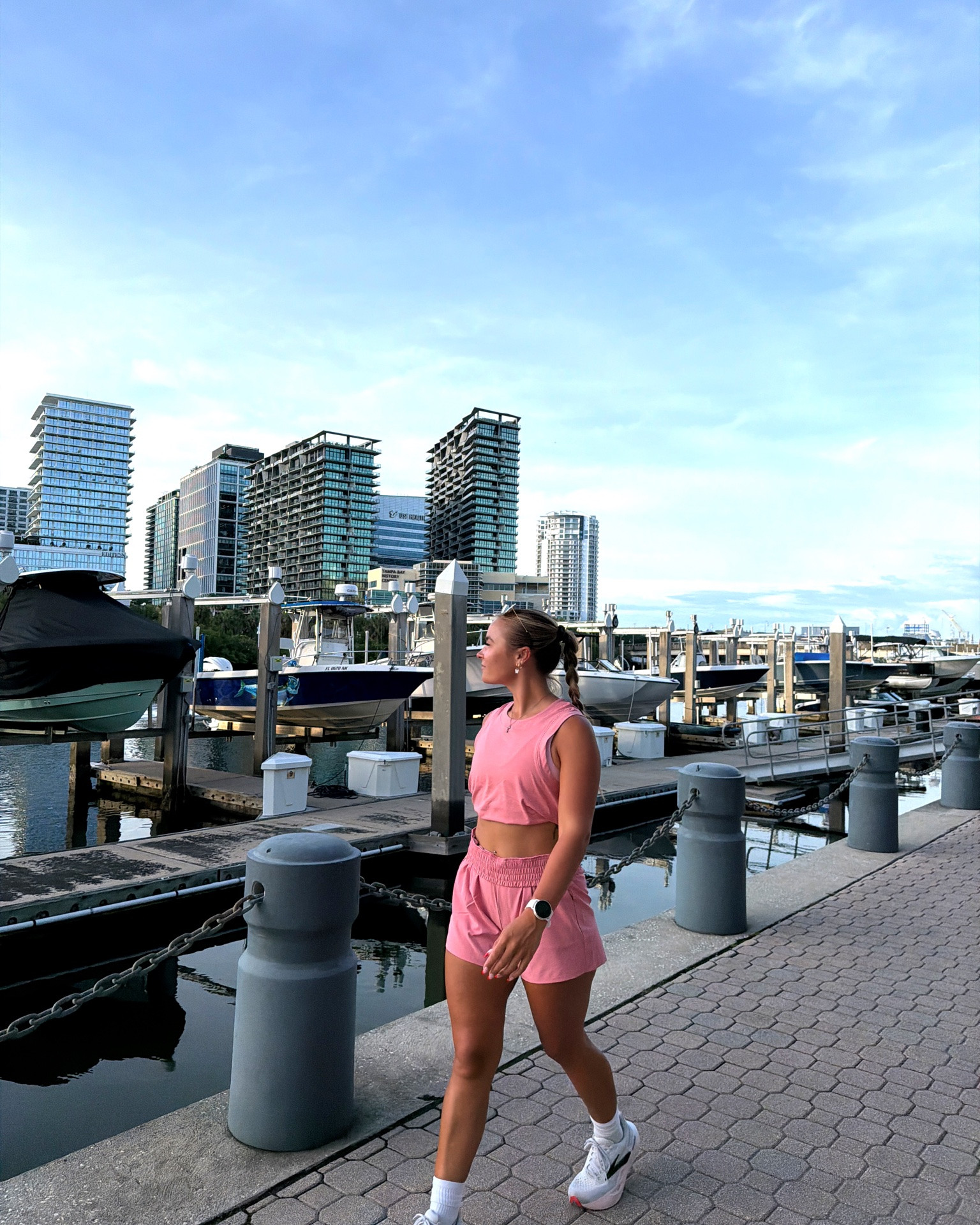 Sunset walks 🤝 me

Wearing @RBX Active Easy going tank & shorts in color Coral Pink’💖  

#RBXactive

#LTKActive #LTKfitnessgoals