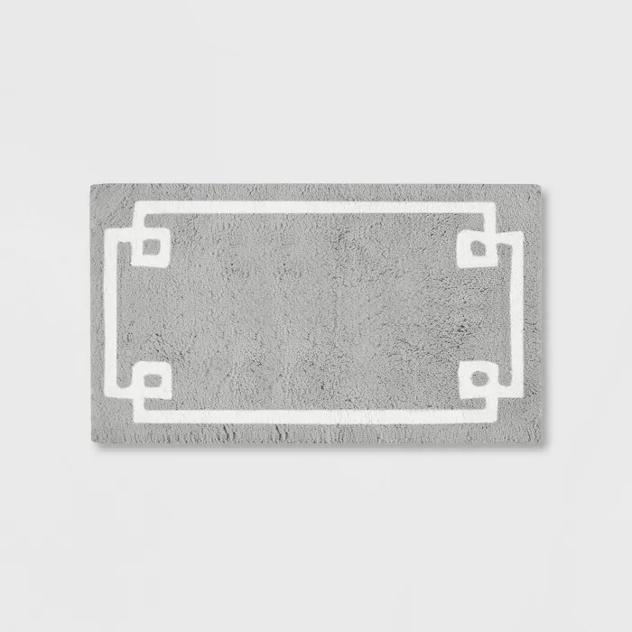 Geometric Cotton Tufted Bath Rug | Target