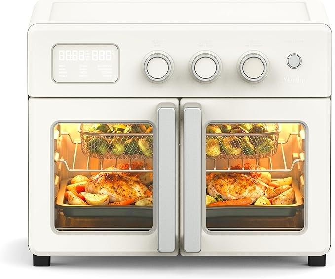 Martha Stewart French Door Air Fryer Toaster Oven Combo, 34QT Countertop Convection, 12-in-1, Bak... | Amazon (US)
