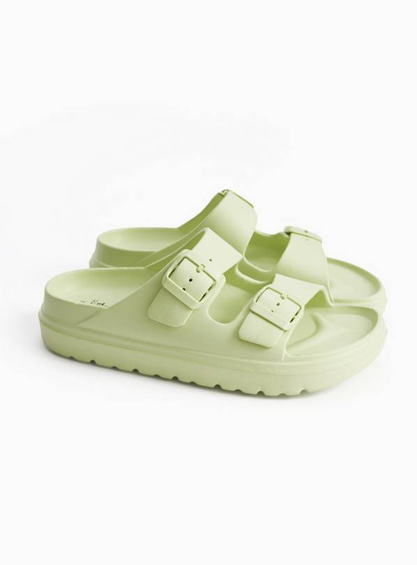 Buy Green EVA Strap Sliders 7 | Sandals | Tu | Tu Clothing