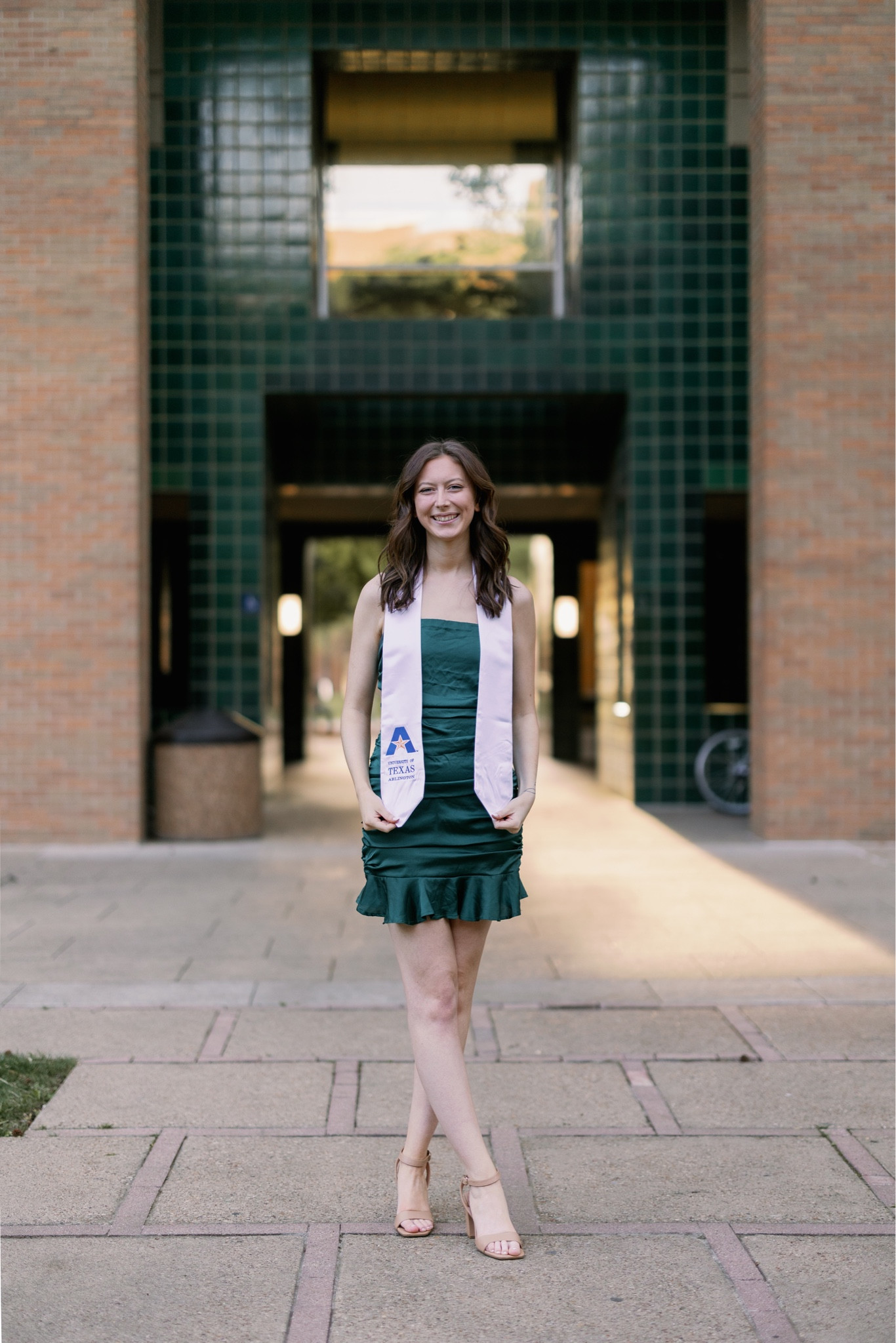 Emerald green dress with ruffle great for semi-formals, graduation pictures, and night outs! 

#LTKstyletip #LTKunder50