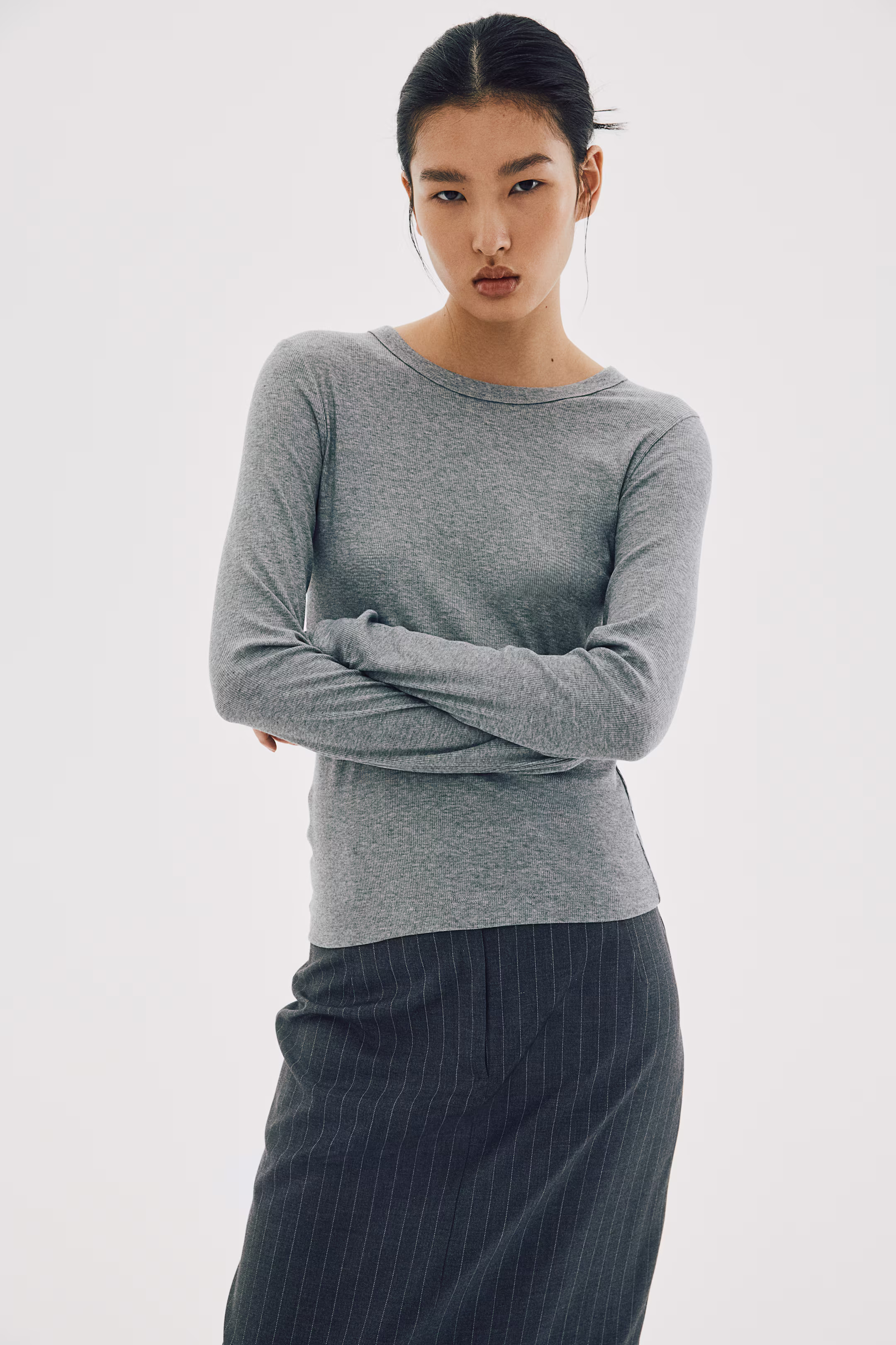 Ribbed Modal-blend Top | H&M (US + CA)