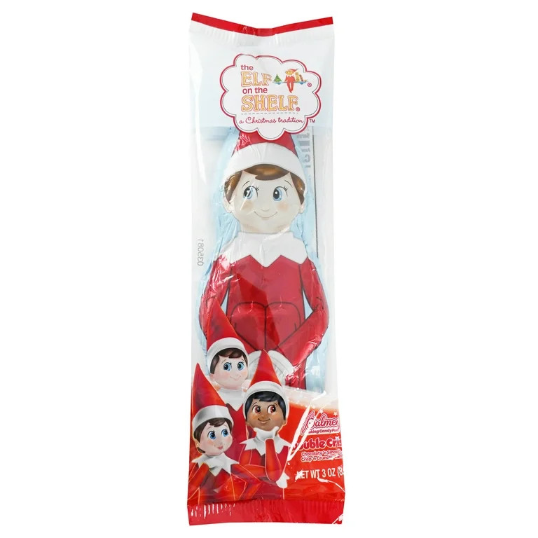 R.M. Palmer Elf on The Shelf Assorted Scout Elf Double Crisp Milk Chocolate, 3 oz, 1 Count | Walmart (US)