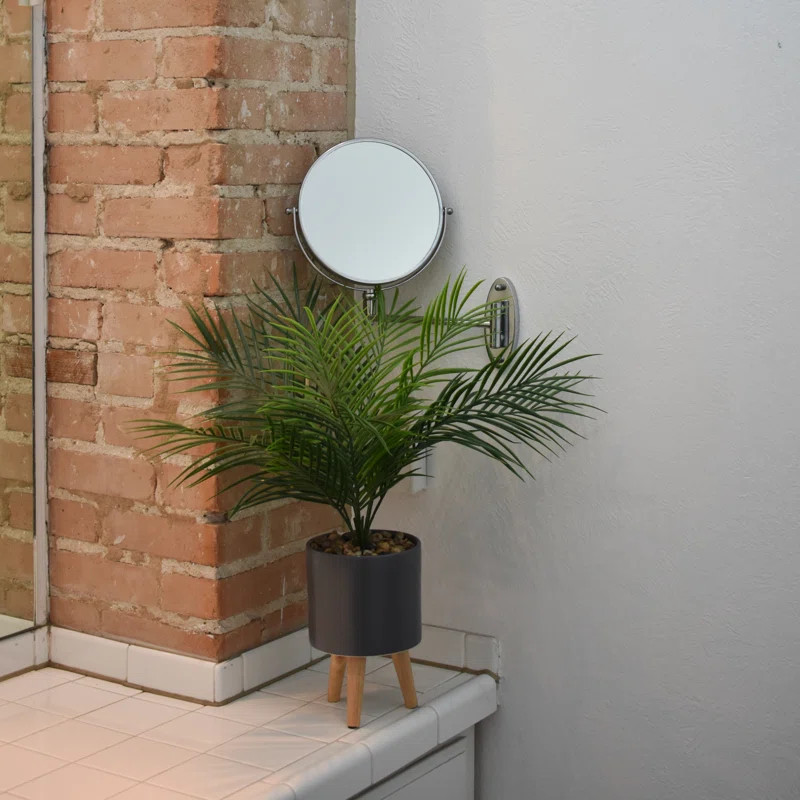 13'' Artificial Palm Plant in Decorative Vase | Wayfair North America
