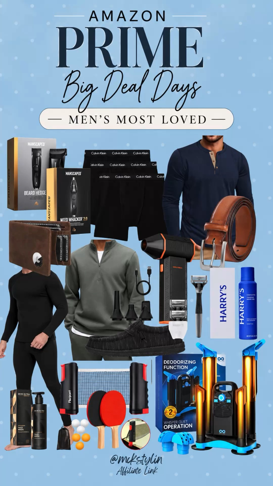 Men’s most loved items on sale for prime big deal days.