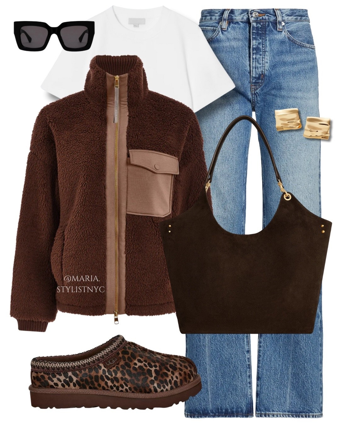 Brown Sherpa Jacket, Blue Jeans, Uggs Outfit Idea 🤎✨

#LTKStyleTip #LTKSeasonal #LTKShoeCrush
