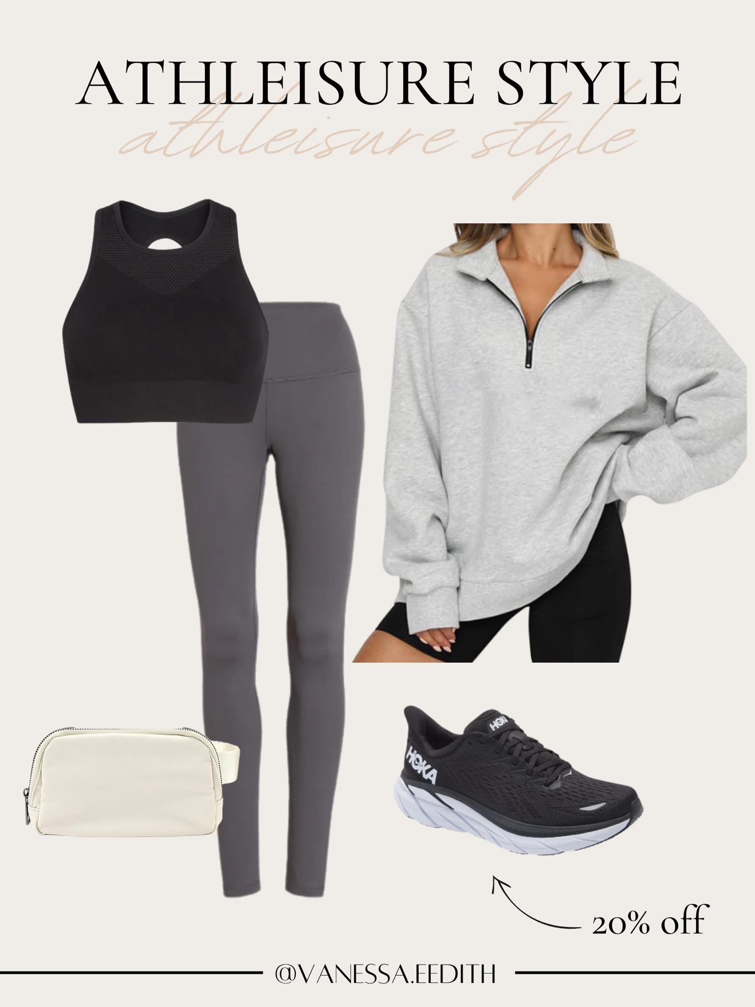Sporty style, pullover sweater, hoka sneakers, Amazon belt bag, workout wardrobe, athleisure style

#LTKFind #LTKfit #LTKunder100
