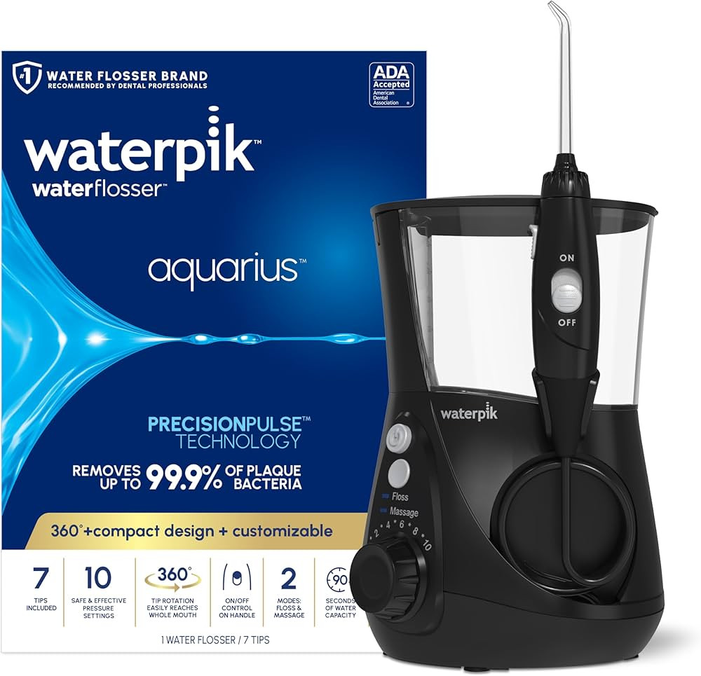 Amazon.com: Waterpik Aquarius Water Flosser Professional For Teeth, Gums, Braces, Dental Care, El... | Amazon (US)