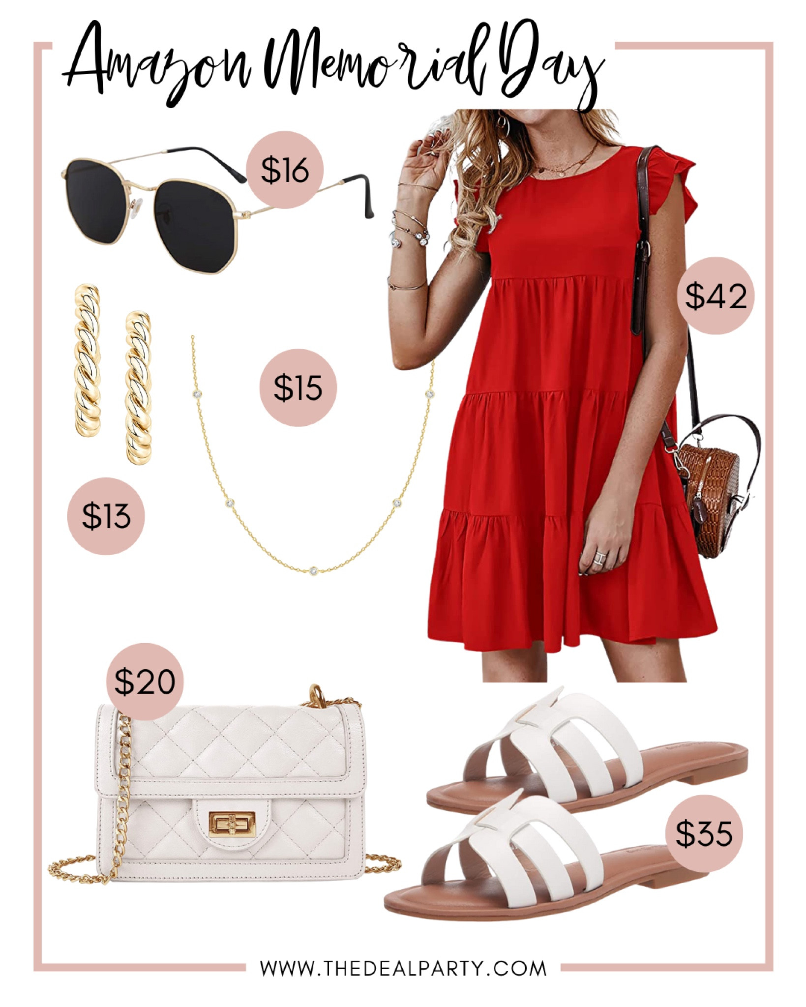 Memorial Day Fashion | Memorial Day Outfits | Red Dresses | Patriotic Fashion

#LTKSeasonal #LTKunder100 #LTKunder50