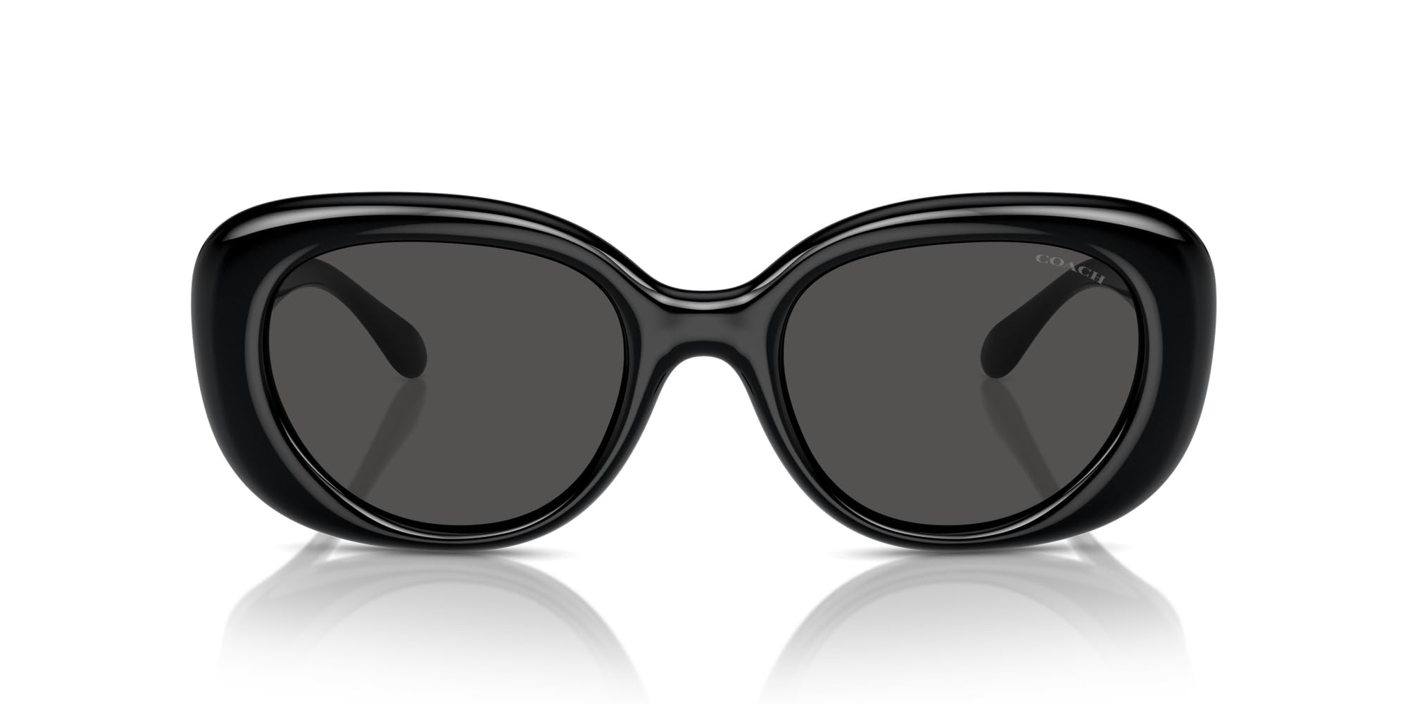 COACH Women's Hc8391u Sculpted C Hardware Universal Fit Oval Sunglasses | Amazon (US)