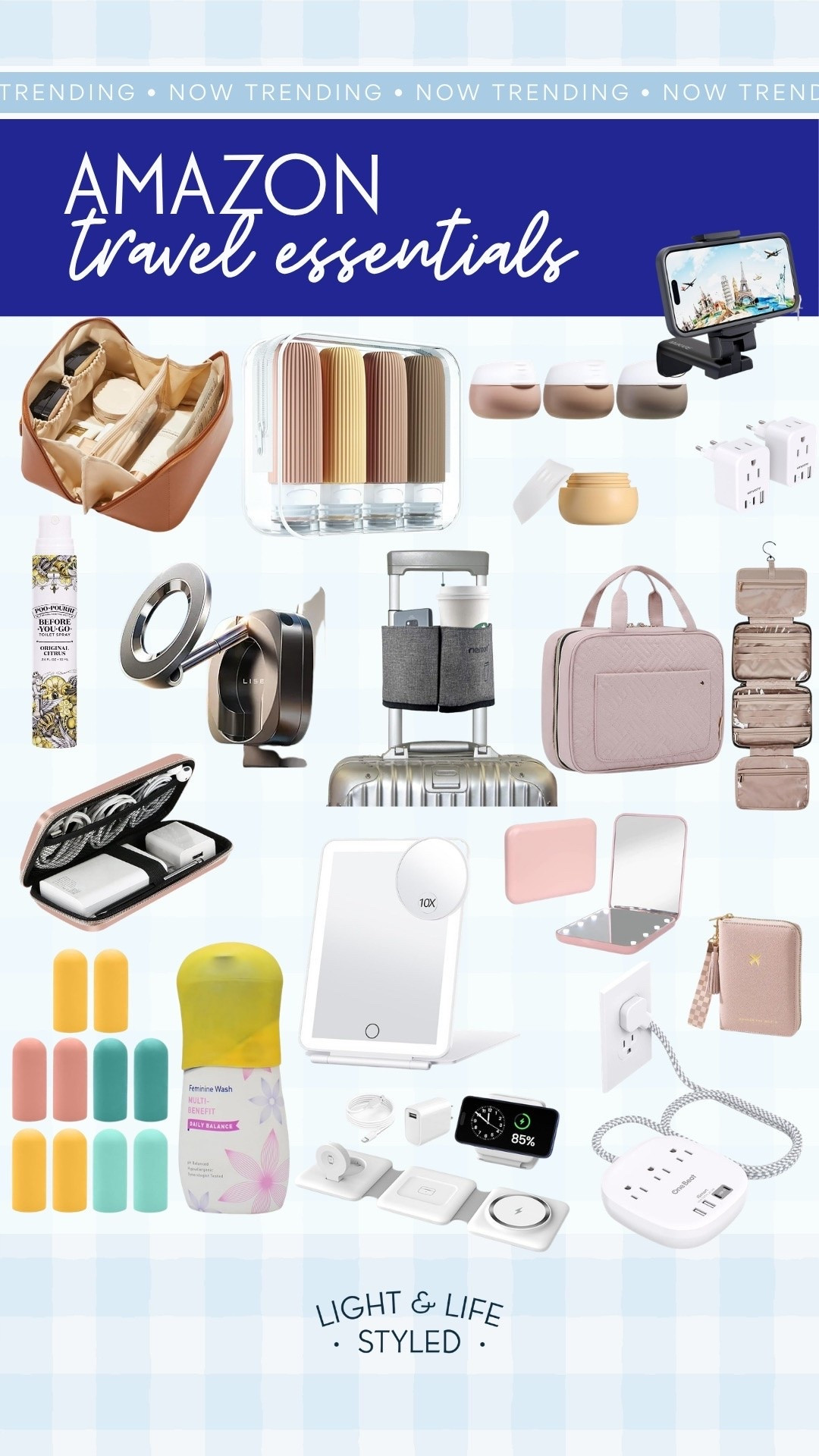 Click to head to Amazon travel essentials and more.