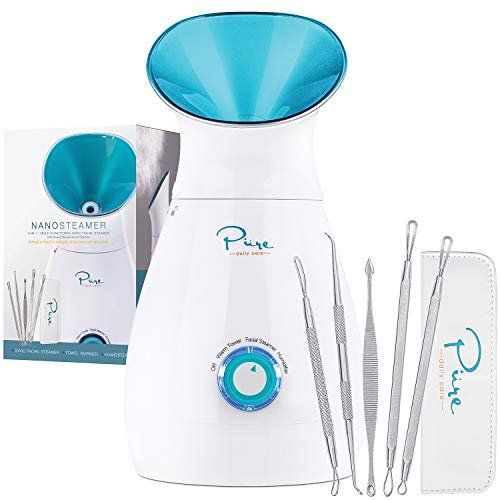 NanoSteamer 3-in-1 Nano Ionic Facial Steamer & 5-pc Face Skin Care Tool Set - Walmart.com | Walmart (US)