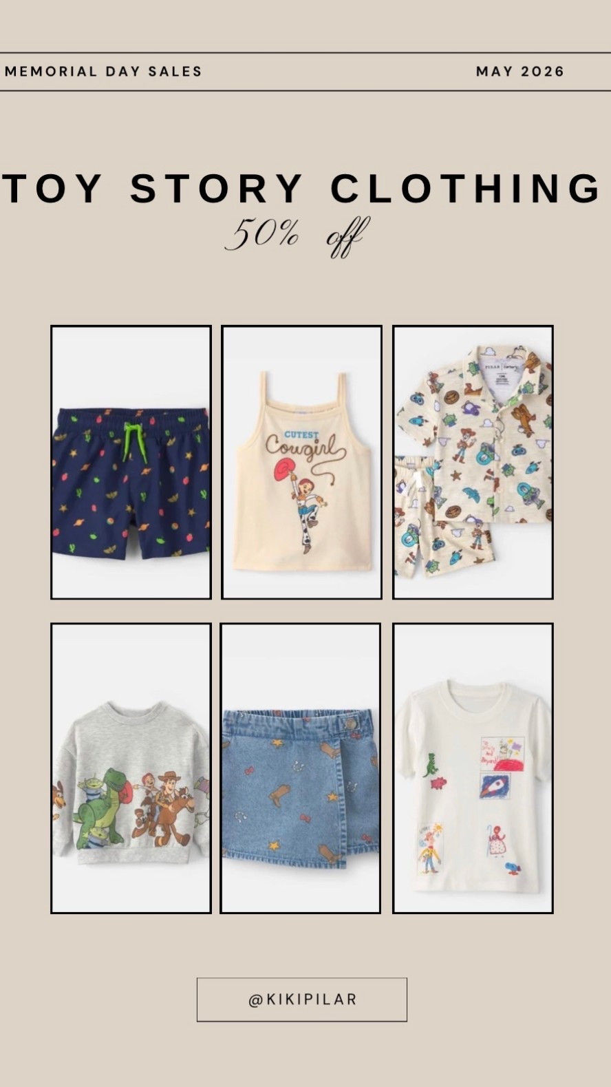 Sitewide sale 50% off ‼️
Toddler boy Toy Story clothing
Toddler girl Toy Story clothing
Baby boy Toy Story clothing
Baby girl Toy Story clothing 
Toy Story kids

#LTKKids #LTKSaleAlert #LTKSwim