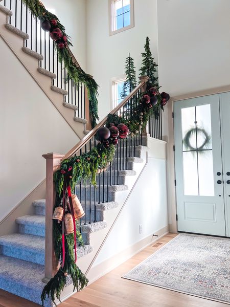Christmas garland is one of my favorite Christmas decorations! I’ve always loved covering the railing full of Christmas cheer since I was little 🥹 

#LTKHoliday #LTKSeasonal #LTKhome