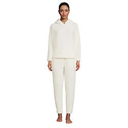 Women's Sherpa Pajama Set Long Sleeve Hoodie and Pants | Lands' End (US)