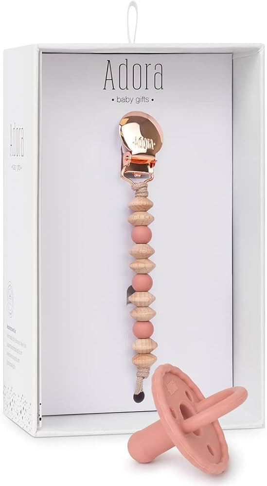 Baby Soother Pacifiers Silicone Newborn Pacifier Gift Set for Boys / Girls Set of 2 | BPA Free (R... | Amazon (US)