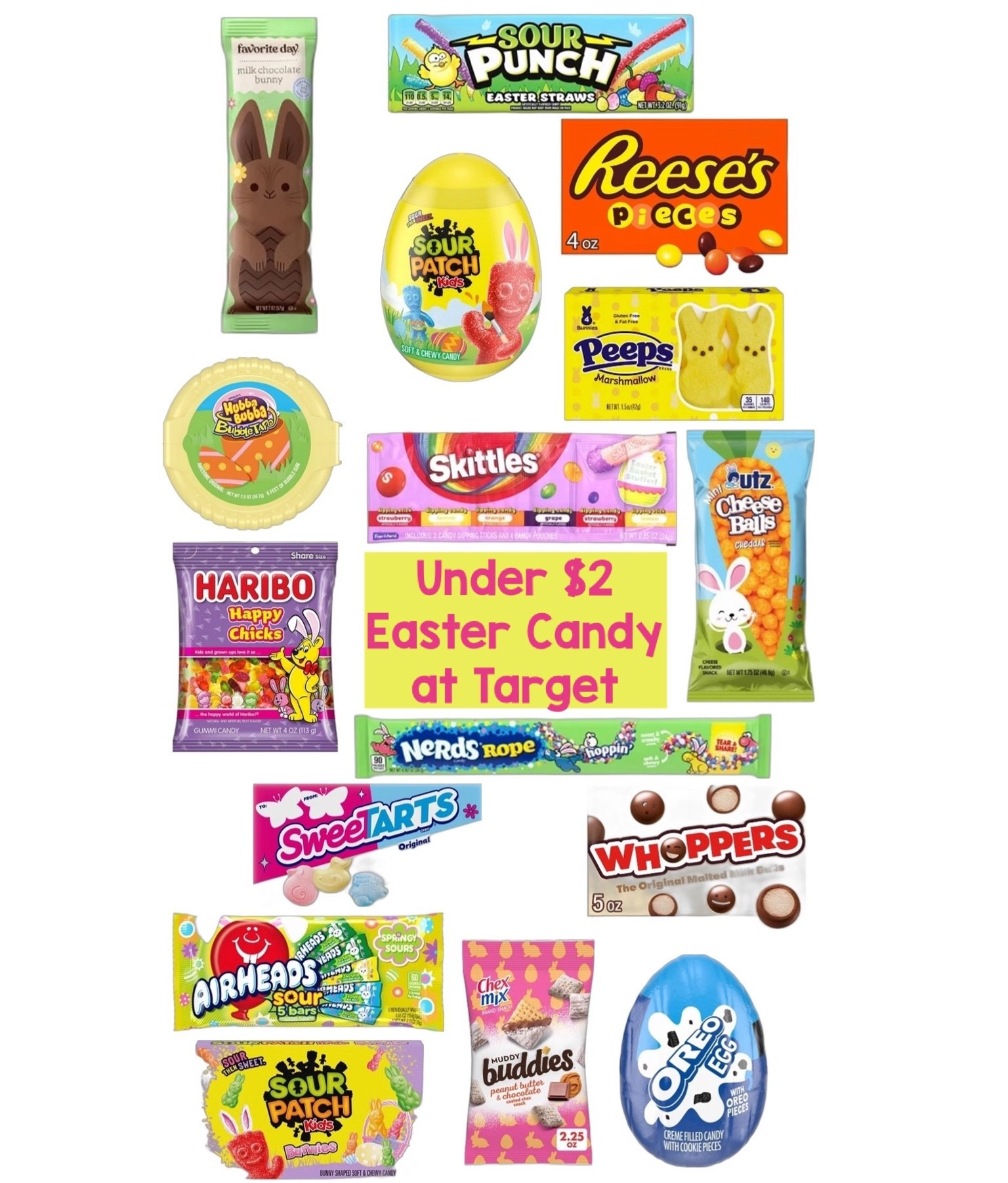 Under $2 Easter basket fillers at Target


Candy. Chocolate. Kids  

#LTKKids #LTKfoodie