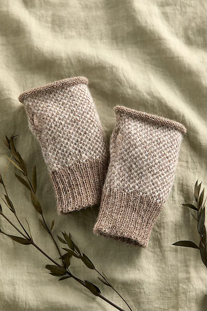 Textured Fingerless Alpaca Gloves | Anthropologie (US)
