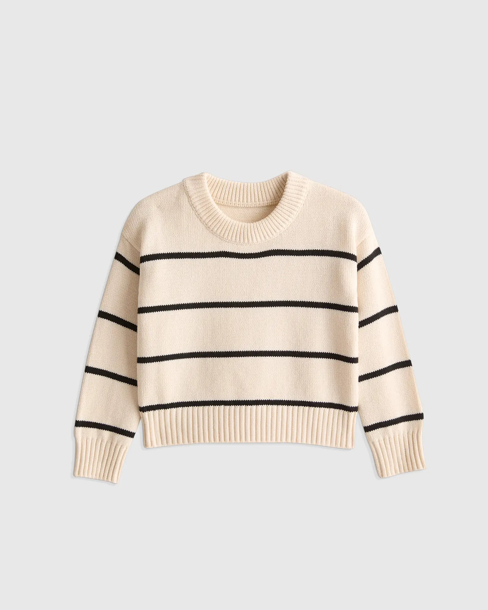 100% Organic Cotton Striped Crew Sweater | Quince