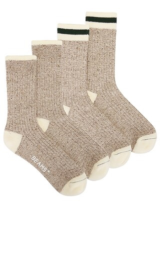 Rag Socks in Oatmeal & Green | Revolve Clothing (Global)