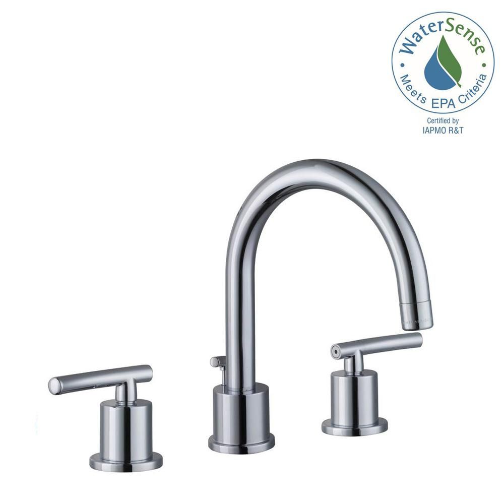 Glacier Bay Dorset 8 in. Widespread 2-Handle Bathroom Faucet in Chrome-67731W-6001 - The Home Depot | The Home Depot