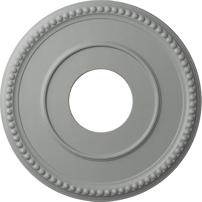 Ekena Millwork CM12BR New Bradford Ceiling Medallion, 12 1/2"OD x 3 7/8"ID x 3/4"P, Primed | Amazon (US)