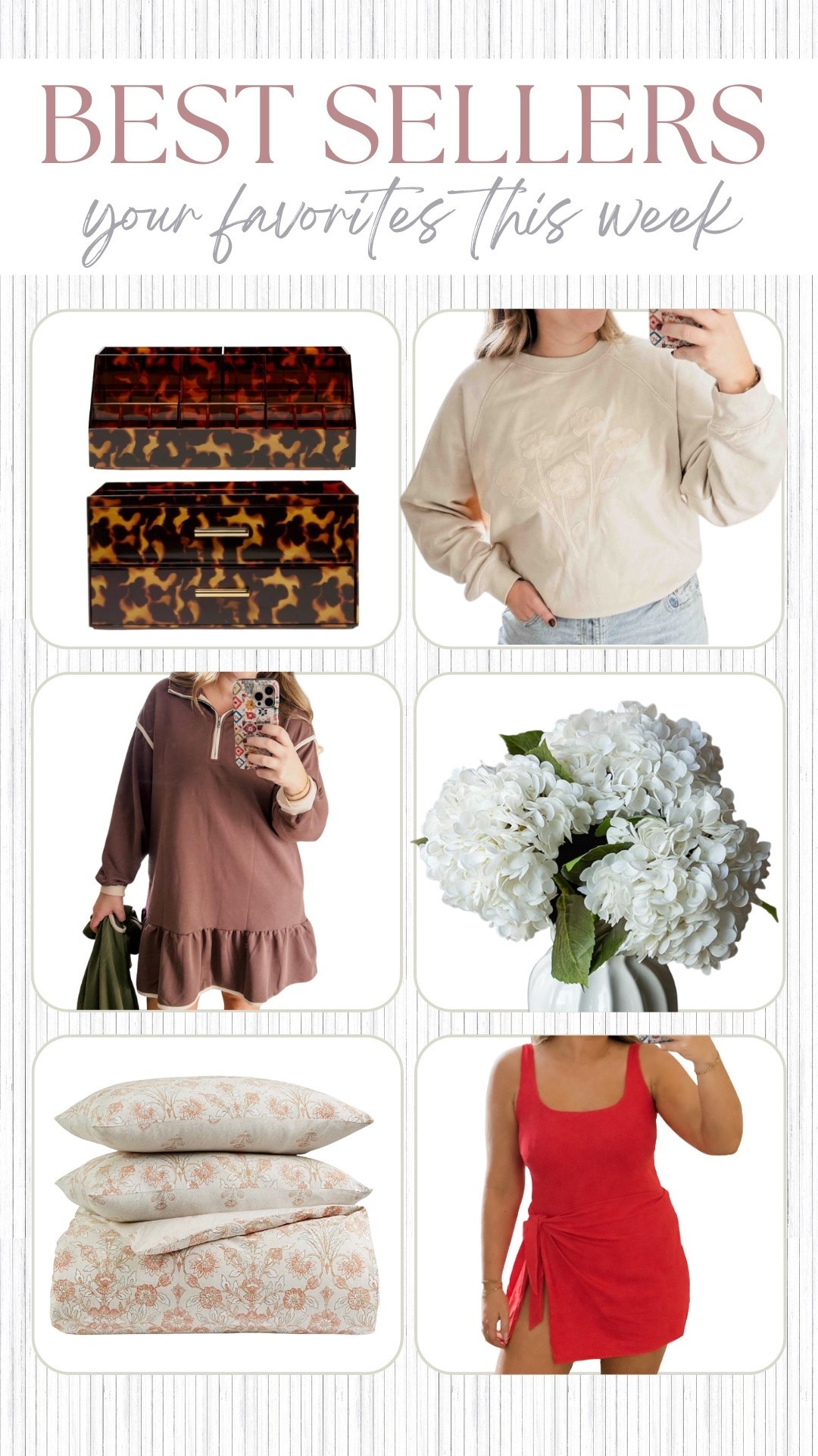 Your favorites this week!

THEBLOOMINGNEST best sellers organizer dress target Amazon faux flowers sweatshirt bedding Macy’s swimsuit Walmart 

#LTKHome #LTKMidsize #LTKFindsUnder50