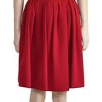 Vintage 1980s Skirt, 80s Wool High Waisted Red Circle Skirt, Tahari Skirt, Size 4, Paris Red Skirt | Etsy (US)