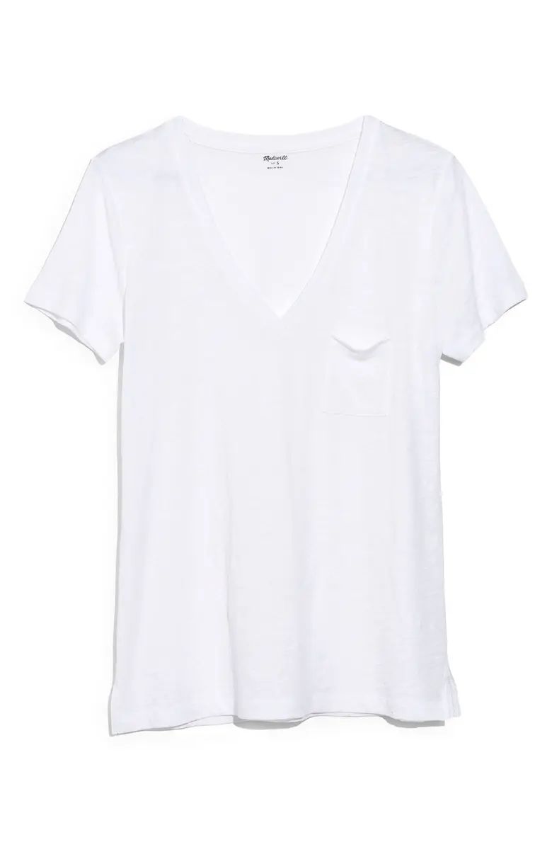 Whisper Cotton V-Neck Pocket Tee | Nordstrom