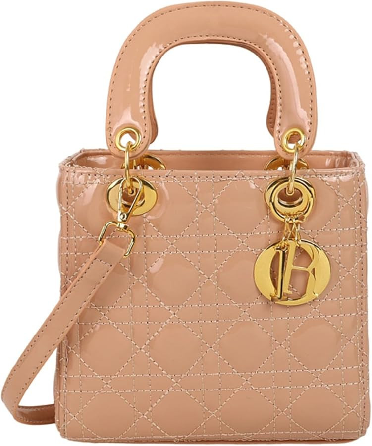 Quilted Crossbody Bags for Women Small Vintage Square Box Purse Boho Shoulder Handbags with Chain... | Amazon (US)