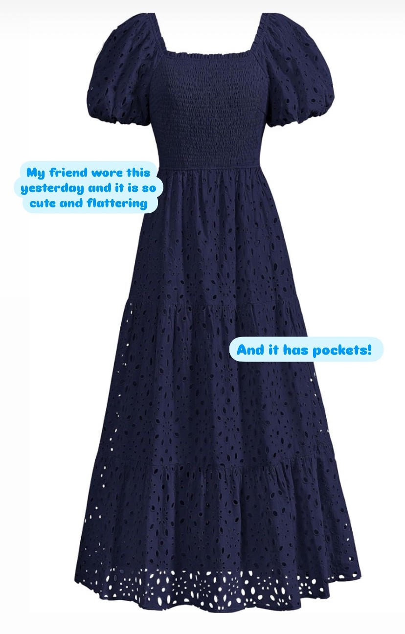 Spring Fashion - smocked eyelet dress, comes in more colors, and has a clickable coupon


#LTKU #LTKOver40 #amazon #prime #LTKSeasonal #easter #easterdress #eyeletdress #maxidress #springdress

#LTKFindsUnder50 #LTKStyleTip #LTKSaleAlert