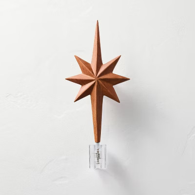 13.5" Wood Star Tree Topper - Hearth & Hand™ with Magnolia | Target