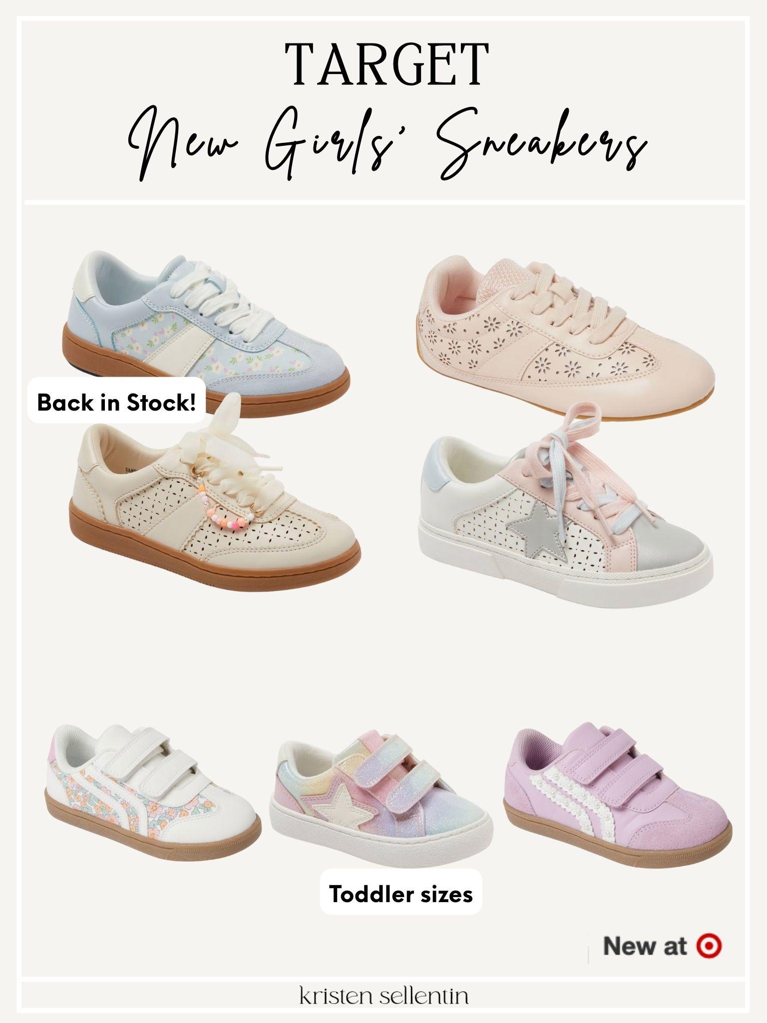 New girls' sneakers @ Target! 

 

#LTKSeasonal #LTKActive #LTKKids