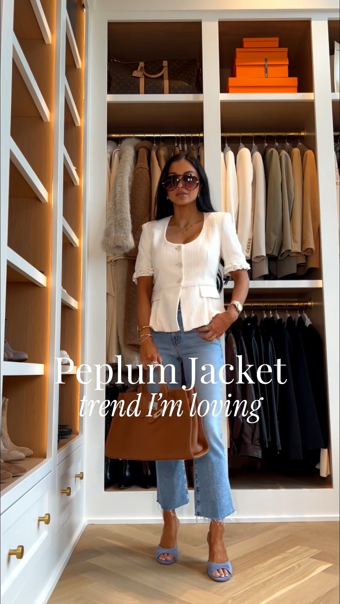 Zara new arrivals 
Wearing an XS in everything 
Zara peplum jacket / Zara summer outfit
Mother denim wearing a 24
Nordstrom blue suede heels - weekly best seller

#LTKmomlife #LTKOver40 #LTKWorkwear