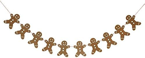 Rocky Mountain Radar Wooden Gingerbread Man Christmas Garland Party Bunting Decoration, 2M | Amazon (US)