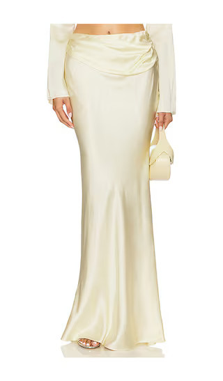 Camila Coelho Enza Maxi Skirt in Lemon. - size S | Revolve Clothing (Global)