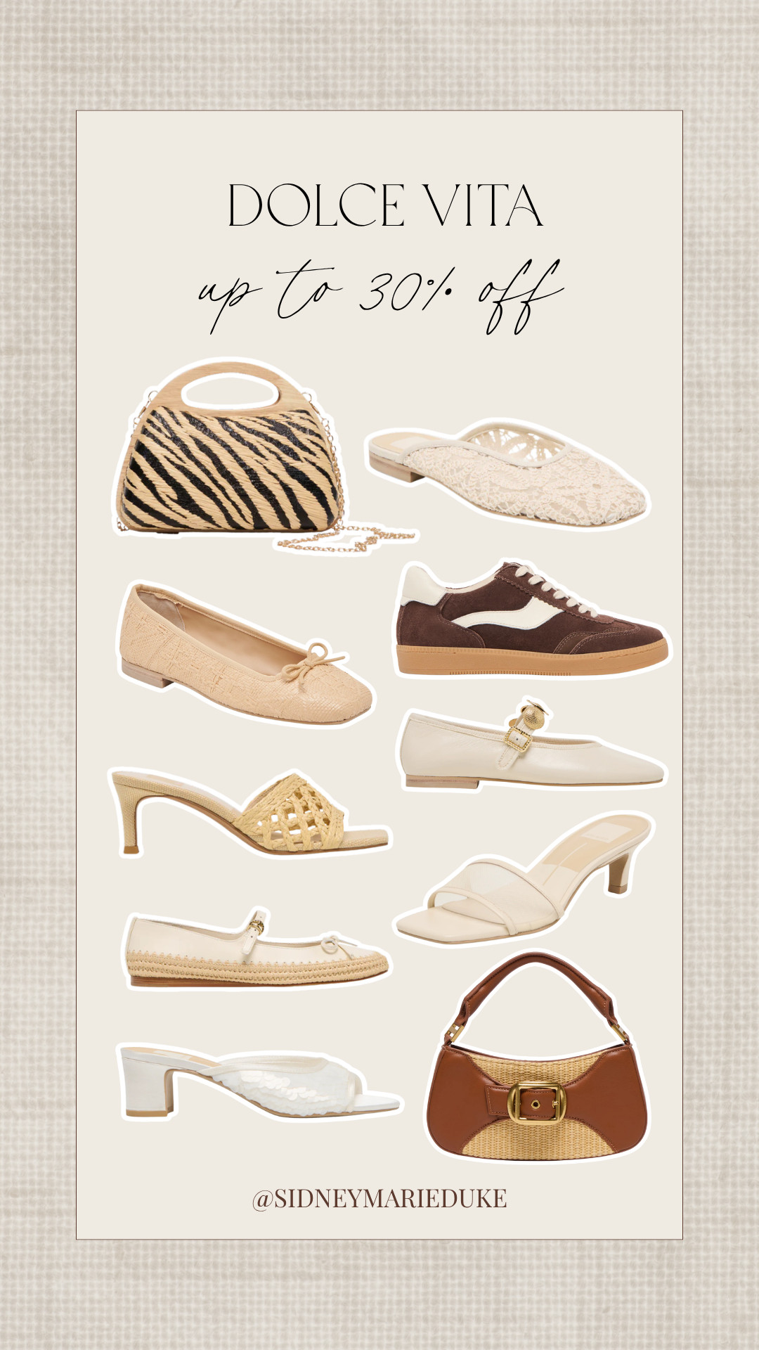 Dolce Vita sale alert!!🚨

Get up to 30% off select styles with the code Summer :)



Summer outfits, vacation outfits beach, shoes, flats, bags, mules, kitten heels, mary janes, shoulder bag, crossbody, good deals, sidneymarieduke 

 #LTKSeasonal #LTKSaleAlert #LTKTravel