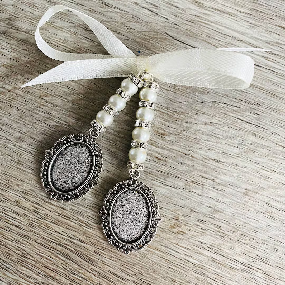 Single Double Triple Quadruple Oval Wedding Bouquet Memory Photo Charm Wedding Bouquet Memorial C... | Etsy (UK)