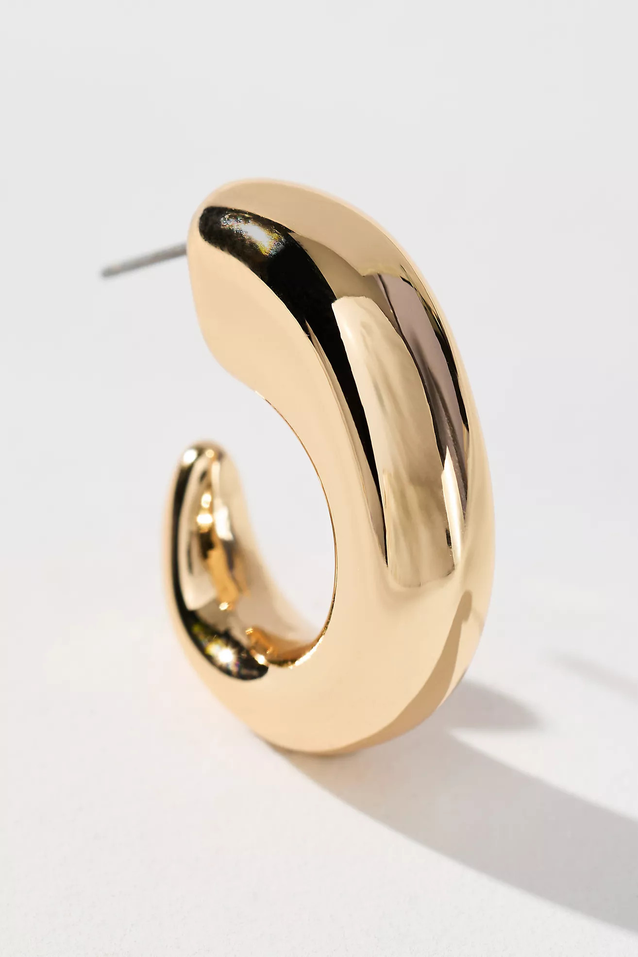 Small Chunky Huggie Hoop Earrings | Anthropologie (US)