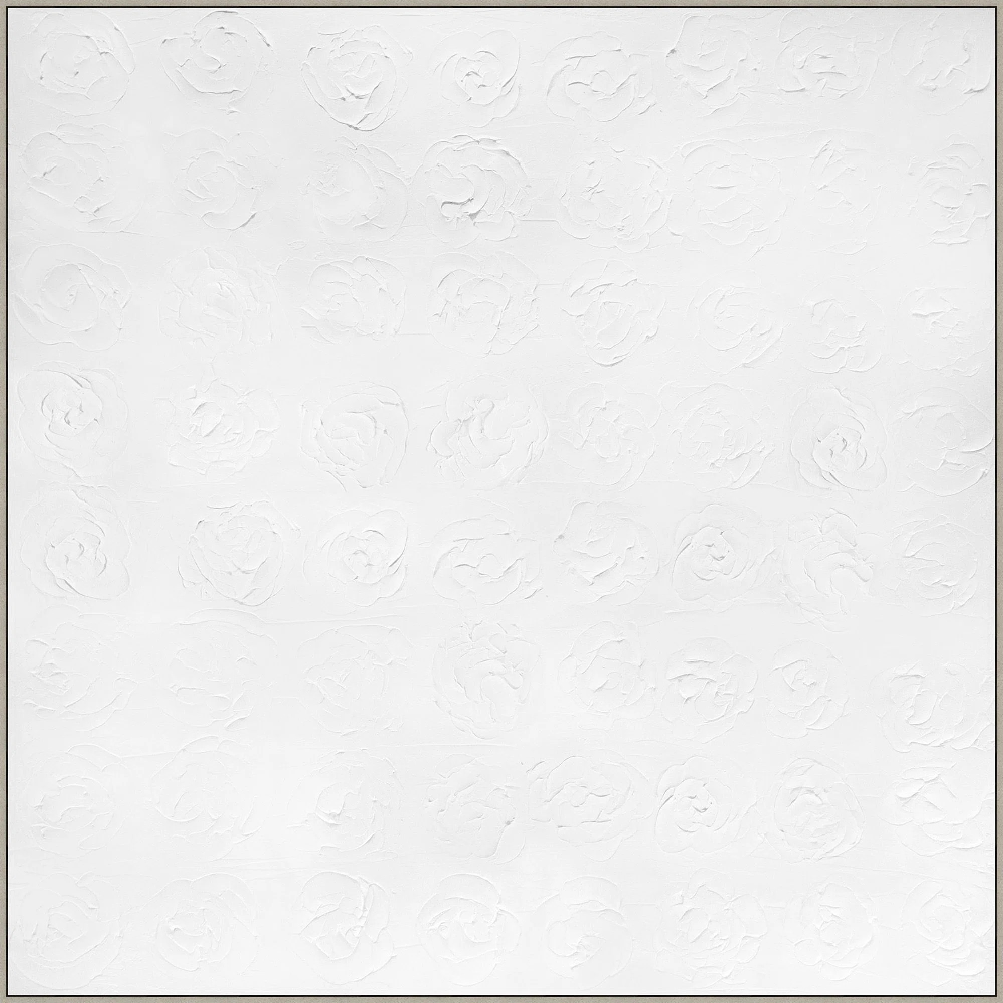 Lillian August " White Texture Abstract " by Lillian August Painting Print | Wayfair North America