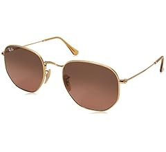 Ray-Ban Rb3548n Hexagonal Flat Lens Sunglasses | Amazon (US)