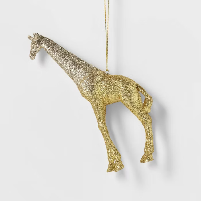 Glitter Safari Jungle Giraffe Christmas Tree Ornament - Wondershop™ | Target